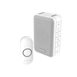 Trådløs ringeklokke | IP20/IP44 | Dørklokke kit | Hvid/grå