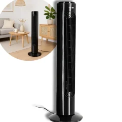 Tårnventilator | Gulvventilator | 45W | Sort | VENLO