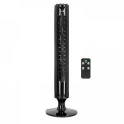 Tårnventilator med Fjernbetjening | 45W | LISSE 2 ST | Sort