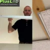 Troldtektramme til LED Panel 60x60 | 5-Pak | 25mm | Perfect Fit | Hvid