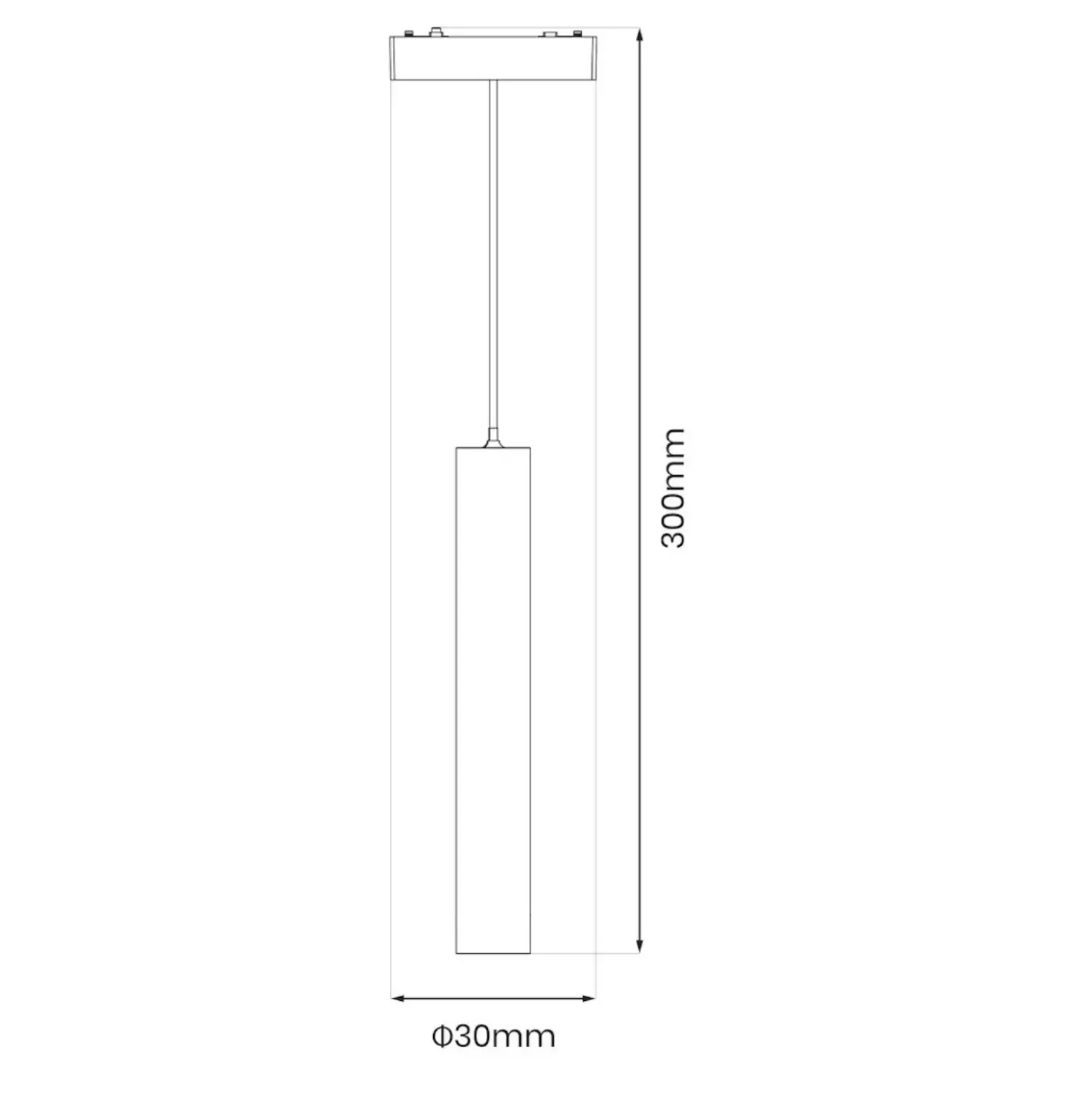 Tube pendel lamper | Komplet sæt | Wifi styring | CCT | SlimTrack | Sort