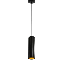 Tube Pendel | Loftlampe | GU10 | Sort | Ø80mm | Max 150cm