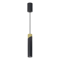 Tube Pendel | Loftlampe | GU10 | Sort og Guld | Ø60mm | 450-1200mm