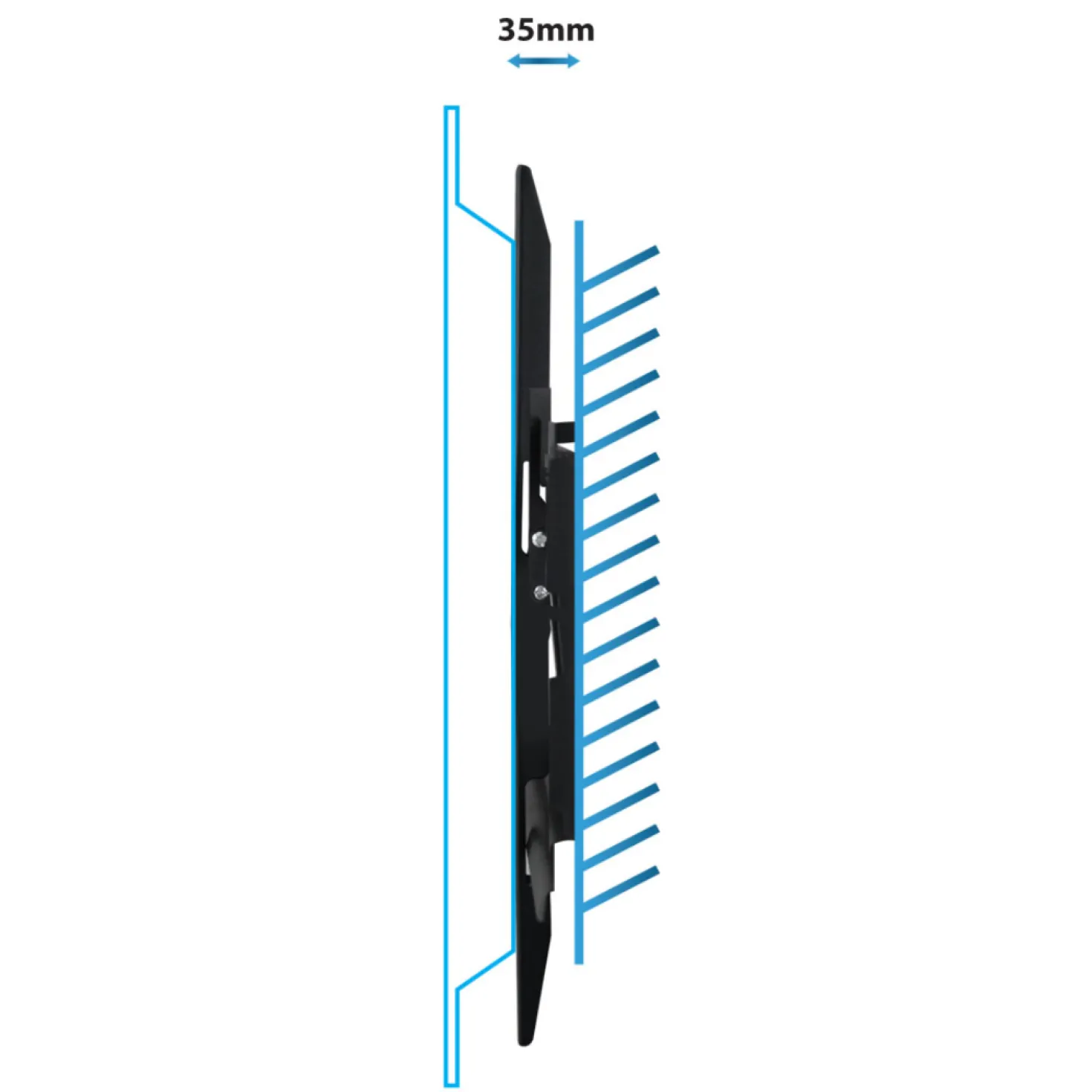 TV Ophæng | 26"-70" | VESA Vægbeslag | Sort | Max 30 KG