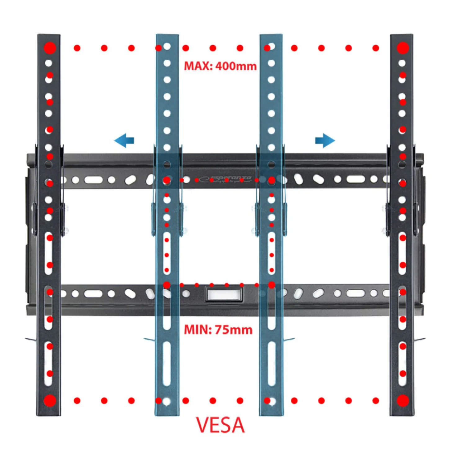 TV Ophæng | 26"-70" | VESA Vægbeslag | Sort | Max 30 KG