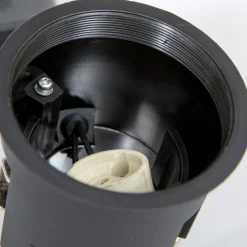 Udendørs GU10 Indbygningsspot | 230V | Ø76mm | PRIMA | Mat Sort