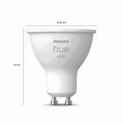 Udendørs Indbygningsspot Sæt | 10-Pak | Inkl. Philips Hue Gu10 | White | Bridge + Sensor | 400lm | 4,2W