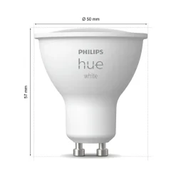 Udendørs Indbygningsspot Sæt | 10-Pak | Inkl. Philips Hue Gu10 | White | Bridge + Sensor | 400lm | 4,2W