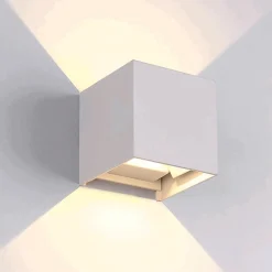 Udendørs LED væglampe | Hvid | 2X3W | 3000K