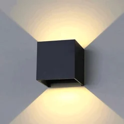 Udendørs LED Væglampe | 3000K | 420lm | 2X3W | QUERK | Sort