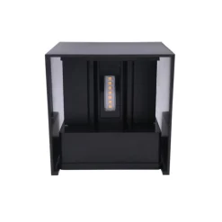 Udendørs LED væglampe | Sort | 2X3W | 4000K | IP54