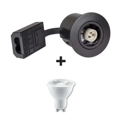 Udendørs Spot | VENTA | Mat Sort | Samsung Gu10 | 230V (Ikke-Dæmpbar)