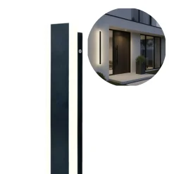 Udendørs væglampe | 120 cm | 4000K | 1200 lm | 25W | MIRANA S | Sort