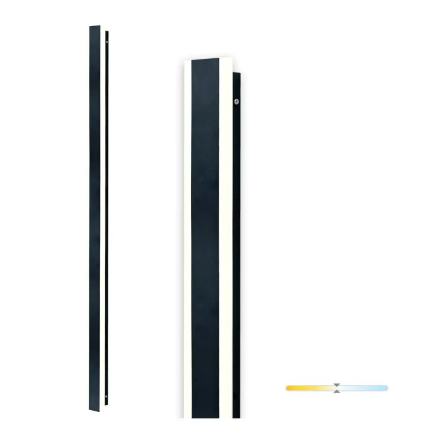 Udendørs væglampe | 120 cm | 4000K | 1200 lm | 25W | MIRANA S | Sort