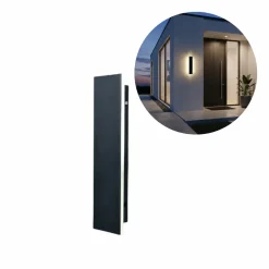 Udendørs Væglampe | 30cm | 4000K | 420lm | 8W | MIRANA S | Sort