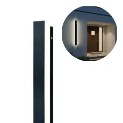 Udendørs Væglampe | 60cm | 4000K | 860lm | 12W | MIRANA S | Sort