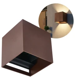 Udendørs Væglampe | Facadelampe | Brun | G9 | IP65 | Up & Down Light