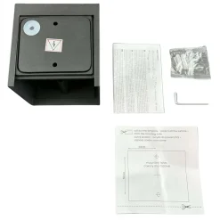 Udendørs Væglampe inkl. Pære | 4-Pak | 3000K | 380lm | 4W | IP65 | Sort