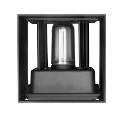 Udendørs Væglampe inkl. Pære | 4-Pak | 3000K | 380lm | 4W | IP65 | Sort