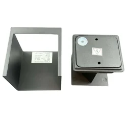 Udendørs Væglampe inkl. Pære | 4-Pak | 3000K | 380lm | 4W | IP65 | Sort