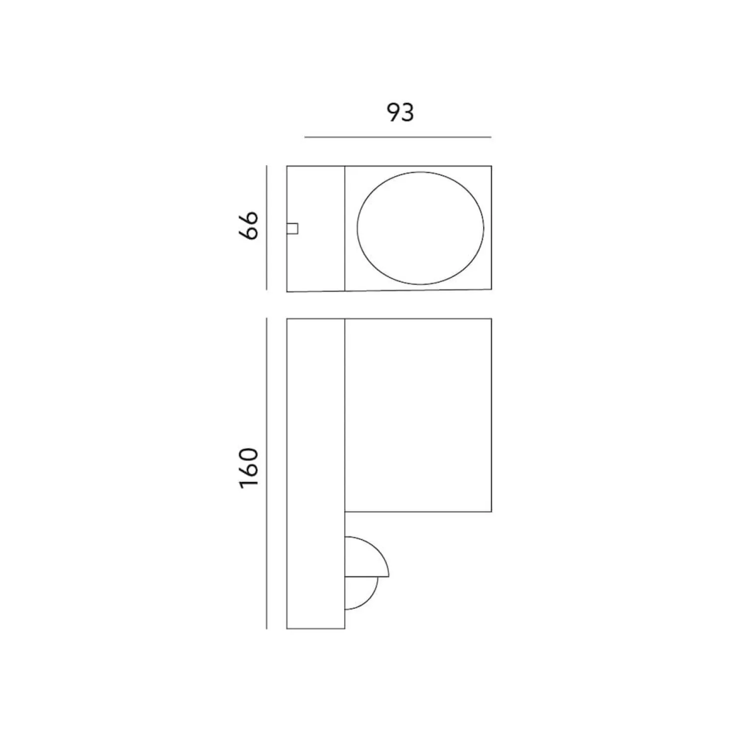 Udendørs Væglampe med Sensor | Grå | 1xGu10 | QZ15LX