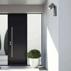 Udendørs Væglampe med Sensor | Grå | 1xGu10 | QZ15LX