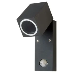 Udendørs Væglampe med Sensor | Sort | 1xGu10 | QZ15LX