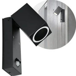 Udendørs Væglampe med Sensor | Sort | 1xGu10 | QZ15LX