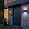 Udendørs Væglampe | 4-Pak | RGB+CCT | 540lm | 6W | Hue Kompatible | TENZA | Sort
