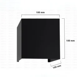 Udendørs Væglampe | 4-Pak | RGB+CCT | 540lm | 6W | Hue Kompatible | TENZA | Sort