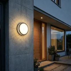Udendørs Væglampe | Rund Væglampe | 230V | IP54 | E27 | Paola