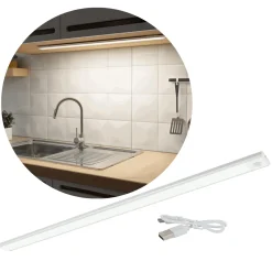 Underskabsarmatur med Sensor | 60cm | Batteri | 4300K | 355lm | 2.9W | SEWERYN | Hvid