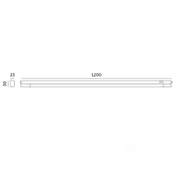 Underskabsarmatur | 16w | 120cm | CCT | Hvid