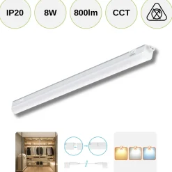 Underskabsarmatur | 8w | 60cm | 800lm | CCT | Hvid