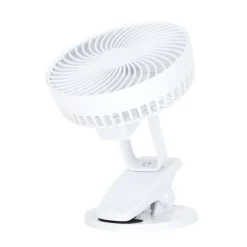 USB Bordventilator med klemme | Genopladelig | 6W | VIENTO | Hvid