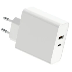 USB C Oplader | USB-C 87W | USB-A 12W | 5-20V | 4.35A | Inkl. Kabel