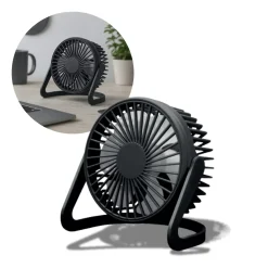 USB Ventilator | Ø15cm | Bord Ventilator | Sort