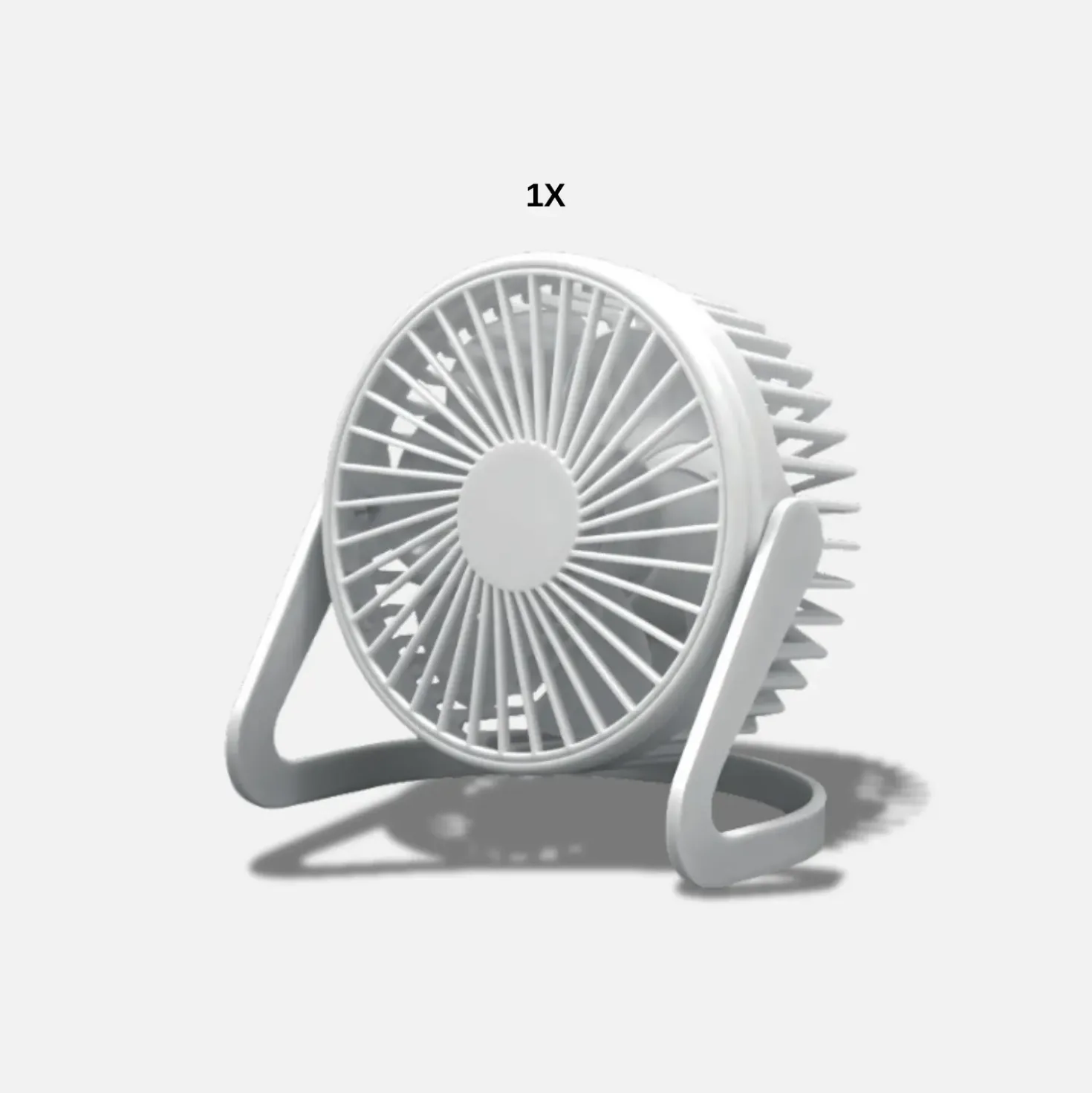 USB Ventilator | Ø15cm | Bord Ventilator | Hvid
