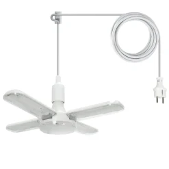 Vækstlys Lampe | Plug n Play | 59 PPF | 40W | Inkl. 5m kabel og beslag | BERLIN | Hvid