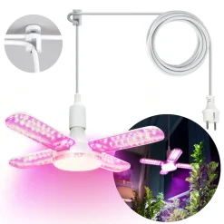 Vækstlys Lampe | Plug n Play | 59 PPF | 40W | Inkl. 5m kabel og beslag | BERLIN | Hvid