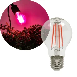 Vækstlys Lampe + Pære | 2-Pak | 10,98 PPF | 8W | 2 Arme | Med Klemme | Sort