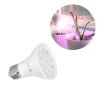 Vækstlys Lampe + Pære | 2-Pak | 7,4 PPF | 7W | 2 Arme | Med Klemme | Hvid
