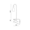 Vækstlys Lampe + Pære | 2-Pak | 7,4 PPF | 7W | Med Klemme | Sort