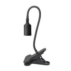 Vækstlys Lampe + Pære | 2-Pak | 10,5 PPF | 9W | Med Klemme | Sort
