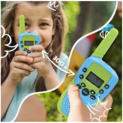 Walkie Talkie Børn | Sæt | Grøn & Blå | 3Km