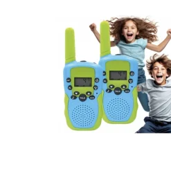 Walkie Talkie Børn | Sæt | Grøn & Blå | 3Km