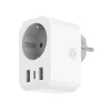 WIFI Stikkontakt | Smart Plug | 1xSchuko | 2xUSB-A | 1xUSB-C