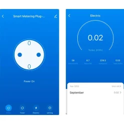 WiFi Stikkontakt med energimåler | Smart Plug | Elmåler til stikkontakt | 16A | Hvid