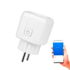 WiFi Stikkontakt med energimåler | Smart Plug | Elmåler til stikkontakt | 16A | Hvid