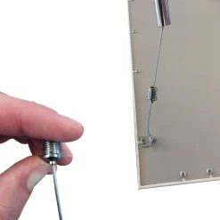 Wireophæng til LED Panel 60x60 | 1 meter | Stål